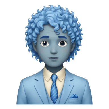ethereal-pastel-transparent-translucent-gorgeous-spectral-dark-greyish-blue-whitish-gloomy-man-with-blue-curly-hair-with-a-beautiful-creme-suit sticker