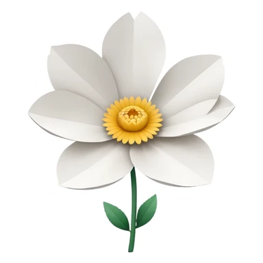 flor de papel sticker