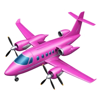 tiny pink (RGB: 220, 20, 120) turboprop aircraft sticker
