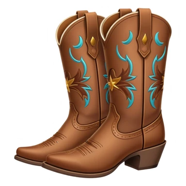 Cowgirl boots sticker
