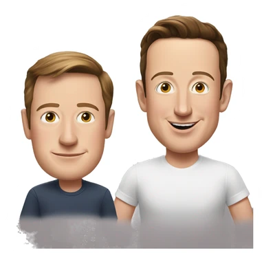 elon musk and mark zuckerberg sticker