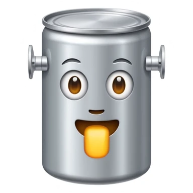 boite de conserve en metal sticker