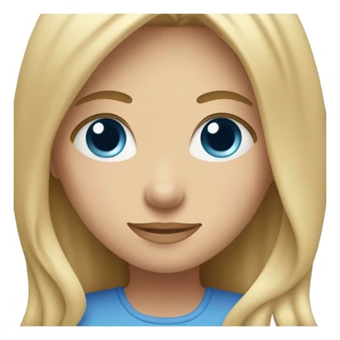 Mom with brown hair & blue eyes hugging daughter with blonde hair & blue eyes sticker