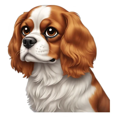 dog Cavalier King Charles Spaniel full height sticker