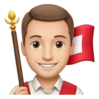 polish man with poland flag sticker