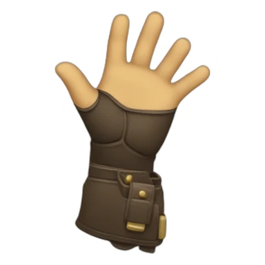 Saludo motero mano sticker