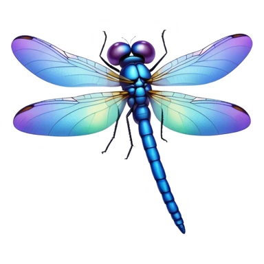Dragonfly as a blueberry  sticker