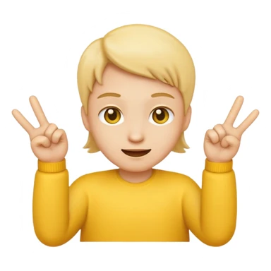😊this emoji with two middle fingers on each side sticker