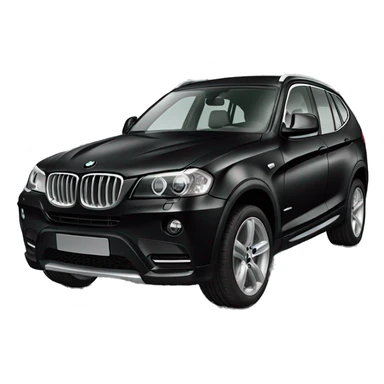 black bmw x3 sticker