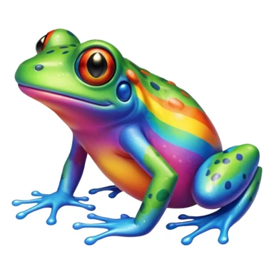 Grenouille arc-en-ciel sticker