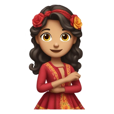 Spanish girl sticker