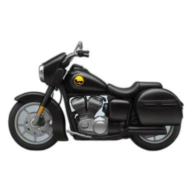 un motar sur une moto noir  sticker