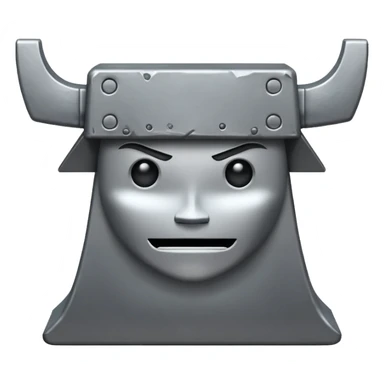 Anvil with a face sticker