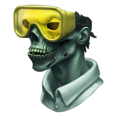 420 .Zombie_ Vaporwave black holographic oilslick zombie unicorn dog smoking yellow caution tape hemp leaves Pegasus hemp plants sticker