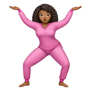 Black Woman with massive boobs and a massive ass twerking while wearing pink pajamas  sticker