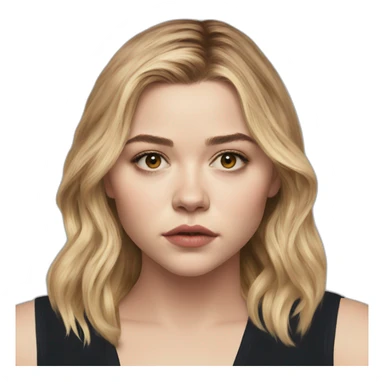 Chloë Grace Moretz serious sticker