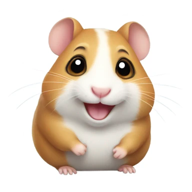 Happy hamster sticker