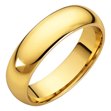 Gold wedding band sticker
