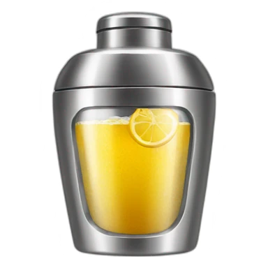 Metal cocktail shaker sticker