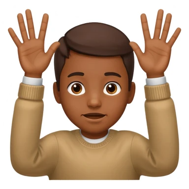  67 kid saying 67 with his two hands up and down sticker