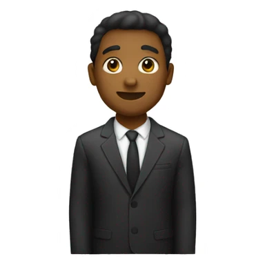 Lauthing emoji but black sticker