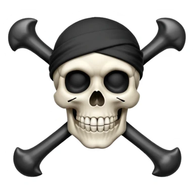 Make luffy jolly Roger emoji sticker