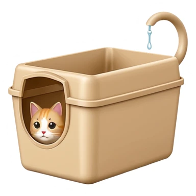 cat litter box sticker