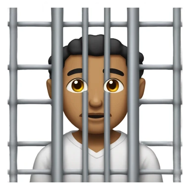 Lightskin man in jail cell sticker