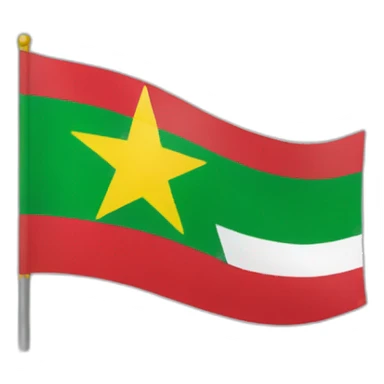 Myanmar country flag sticker