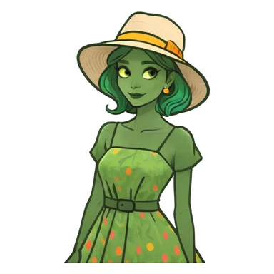 Cute downtown girl sticker