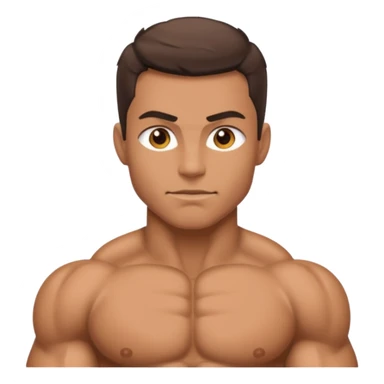 The rock physique sticker