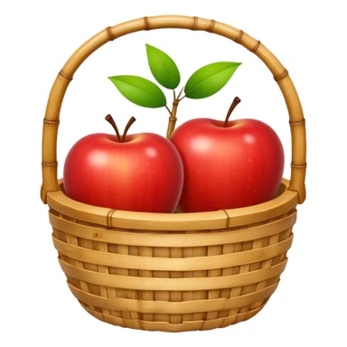  bamboo-basket apple sticker