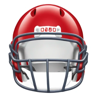 red football helmet sticker