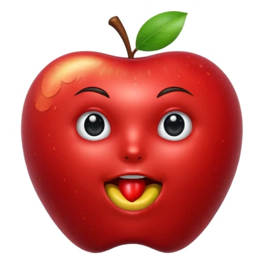 android eating apple sticker