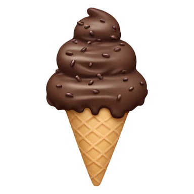 Ice cream with chocolate sprinkles  sticker