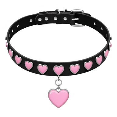 BLACKPINK-inspired gothic choker ,  hearts, black and pink, cute,  sticker