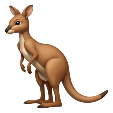 Kangaroo balancing on its tail sticker