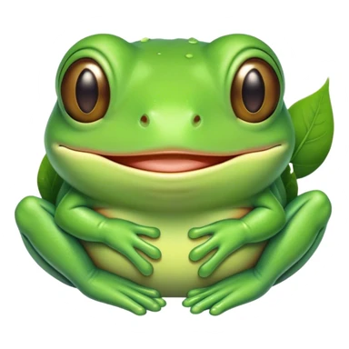 Meme-Worthy Cute Sleeping Green Tree Frog Portrait Emoji, Head resting peacefully with a contented smile, showcasing a compact, vividly green body with softly closed, serene eyes, Simplified yet adorably endearing features, highly detailed, glowing with a soft, drowsy jungle light, high shine, relaxed and utterly lovable, stylized with an air of playful laziness, soft glowing outline, capturing the essence of a sleeping green tree frog that feels destined to become the next viral icon of adorable rest! sticker