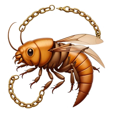 roach with tattoos and a chain sticker