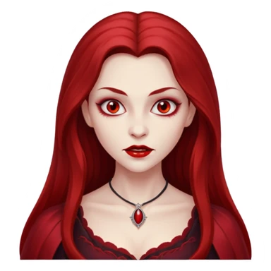 red women Vampire sticker