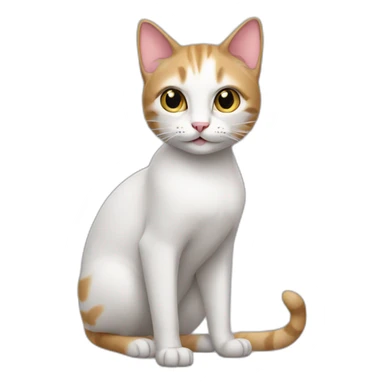 Cat with high heels sticker