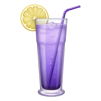 Lavender lemonade in tall rubbed glass  sticker