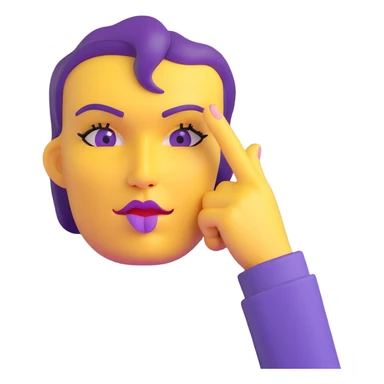 yellow face placing an index finger over pursed lips while winking and nodding sticker