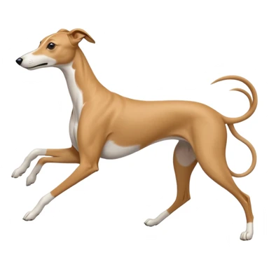 Greyhound running linear 𓃥 sticker