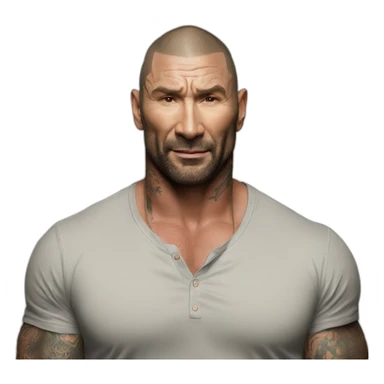 actor dave bautista wearing henley  sticker
