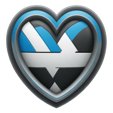 BMW heart shaped logo sticker