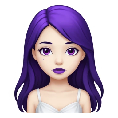 Purple girl sticker