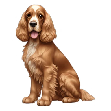 Dog-english-cocker-spaniel-full-body sticker