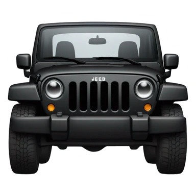 Black jeep wrangler  sticker