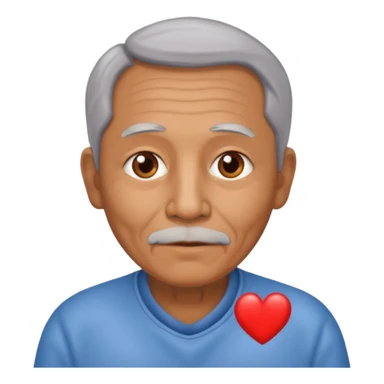 puedes crear una imagen de un abuelo de 63 años con una enfermedad cardiovascular?? sticker